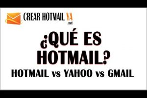 ¿Qué diferencia hay entre una cuenta Gmail y Hotmail?